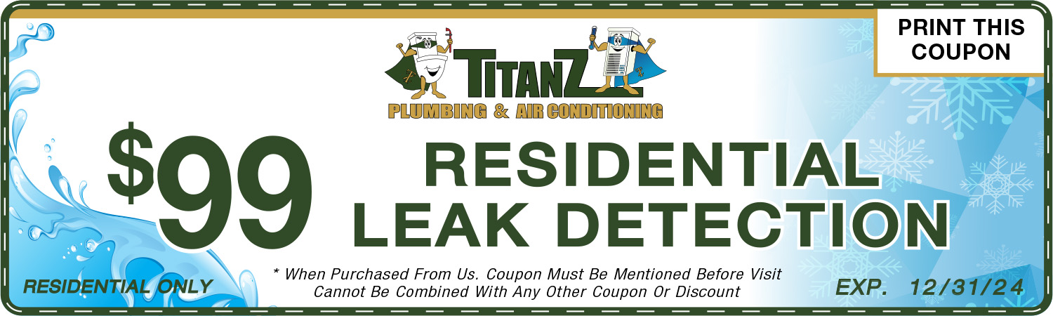 $99 Residential Leak Detection Coupon